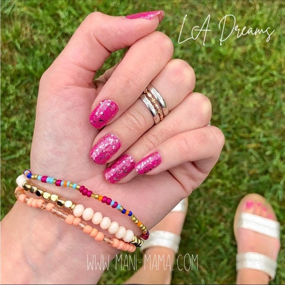 *Retired* Color Street: LA Dreams | Barbie Hot Pink Rose Gold Glitter Sparkle - Picture 5 of 16